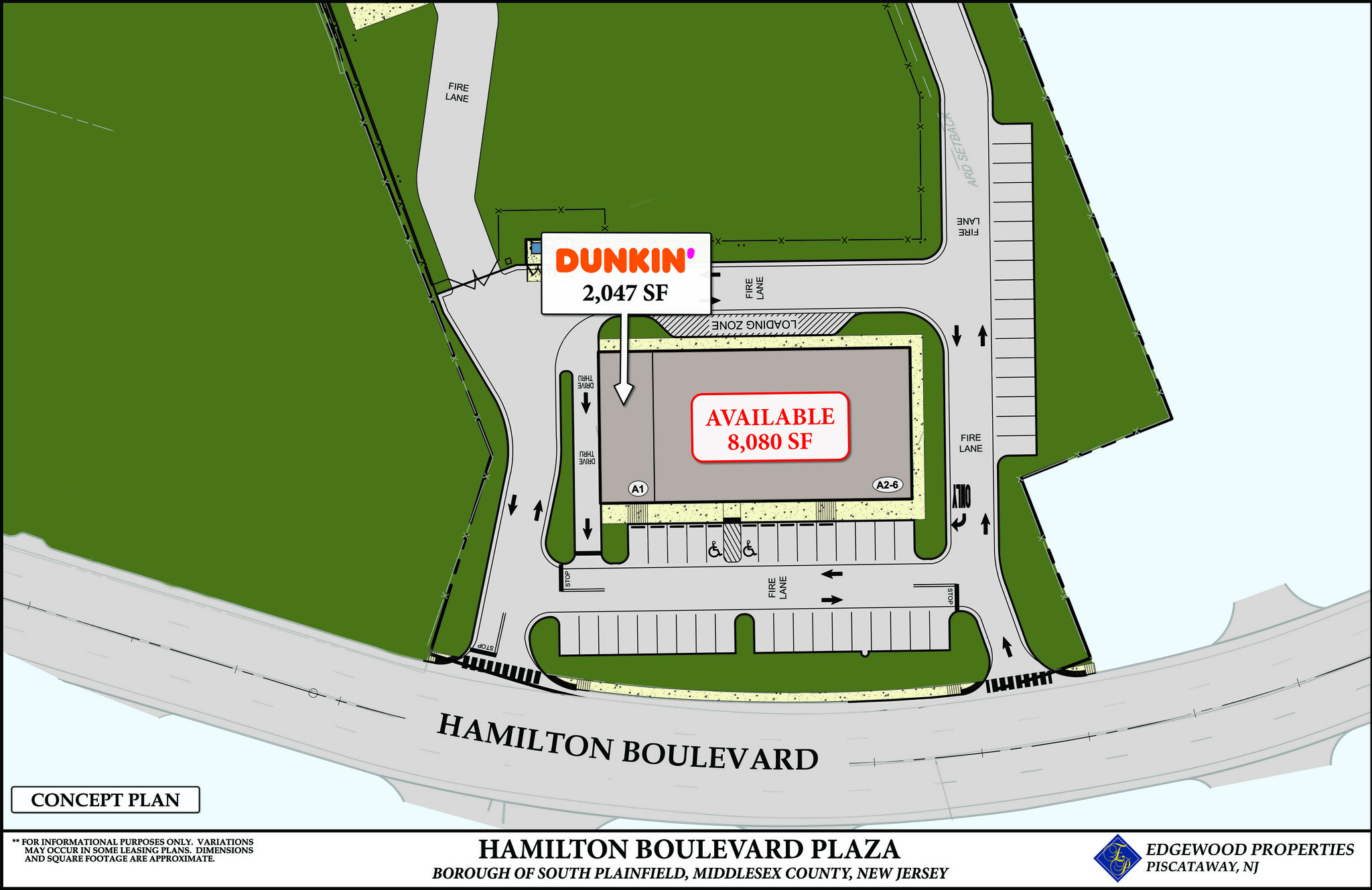 2901 Hamilton Blvd, South Plainfield, NJ à louer Plan de site- Image 1 de 2