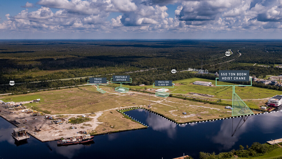 6797 Bayou Black Dr, Gibson, LA for lease - Aerial - Image 2 of 6