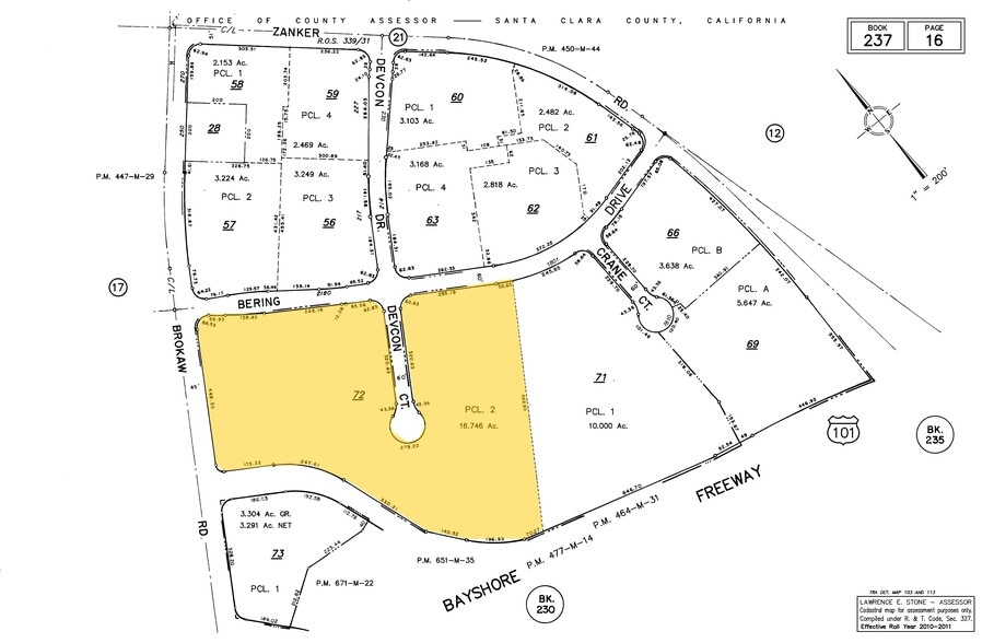1849 Bering Dr, San Jose, CA for lease - Plat Map - Image 2 of 4