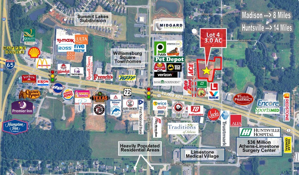 22175 US-72, Athens, AL à vendre - Photo du bâtiment - Image 3 de 4