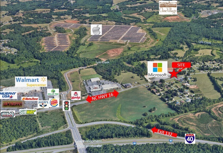 1605 N NC 16 Hwy, Conover, NC for lease Aerial- Image 1 of 5