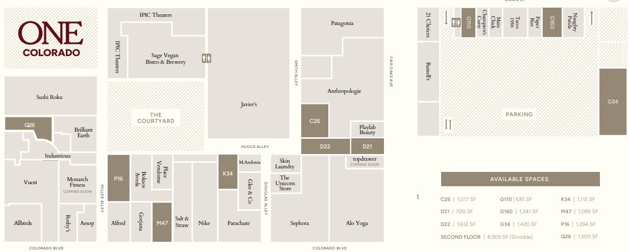 61-75 W Colorado Blvd, Pasadena, CA for lease Site Plan- Image 1 of 1