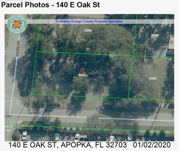 140 E Oak St, Apopka, FL for sale - Aerial - Image 1 of 3