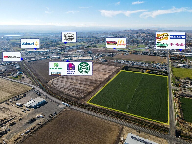 2573 E Edison Rd, Sunnyside, WA à vendre - Aérien - Image 3 de 4