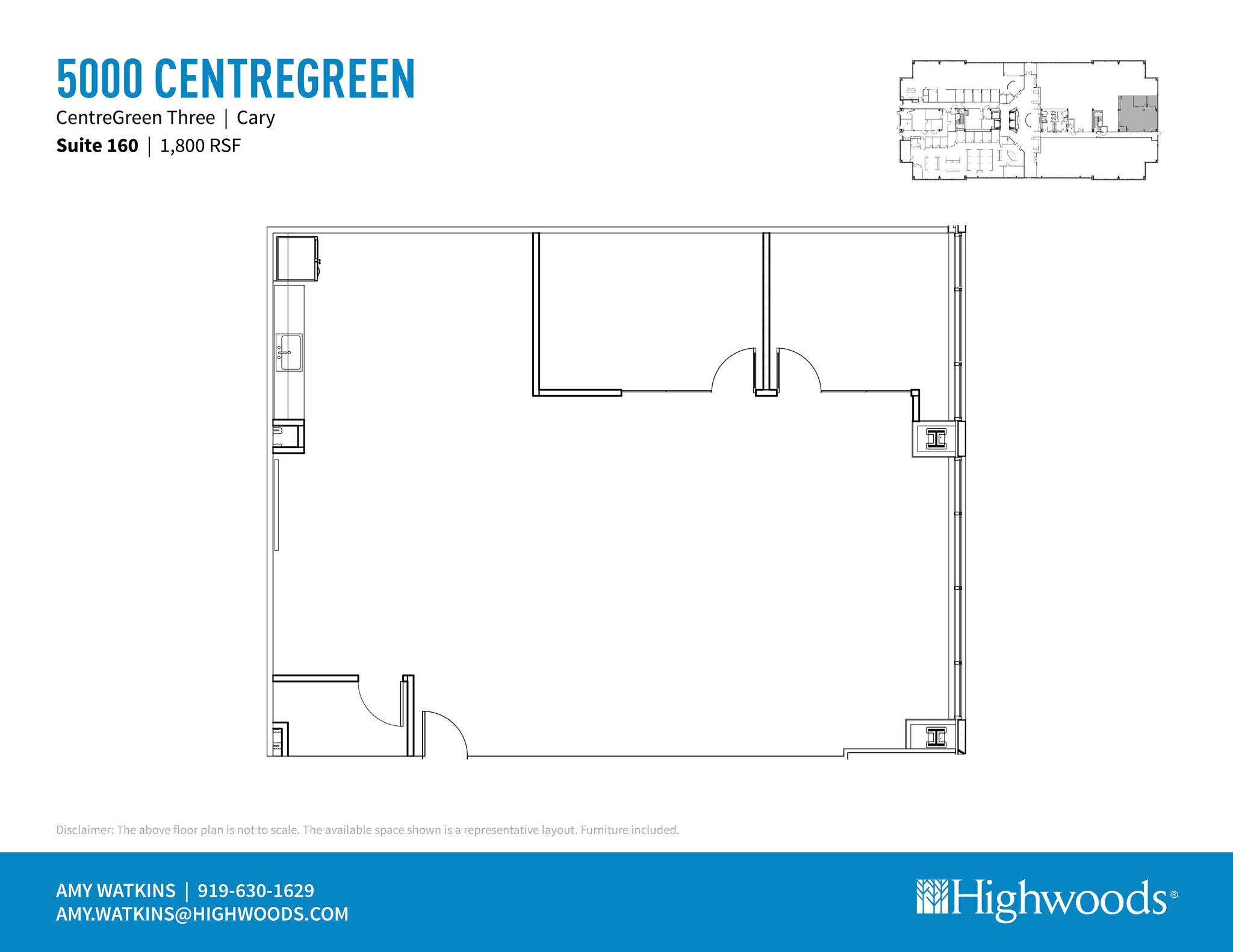 2000 CentreGreen Way, Cary, NC à louer Plan d’étage- Image 1 de 1