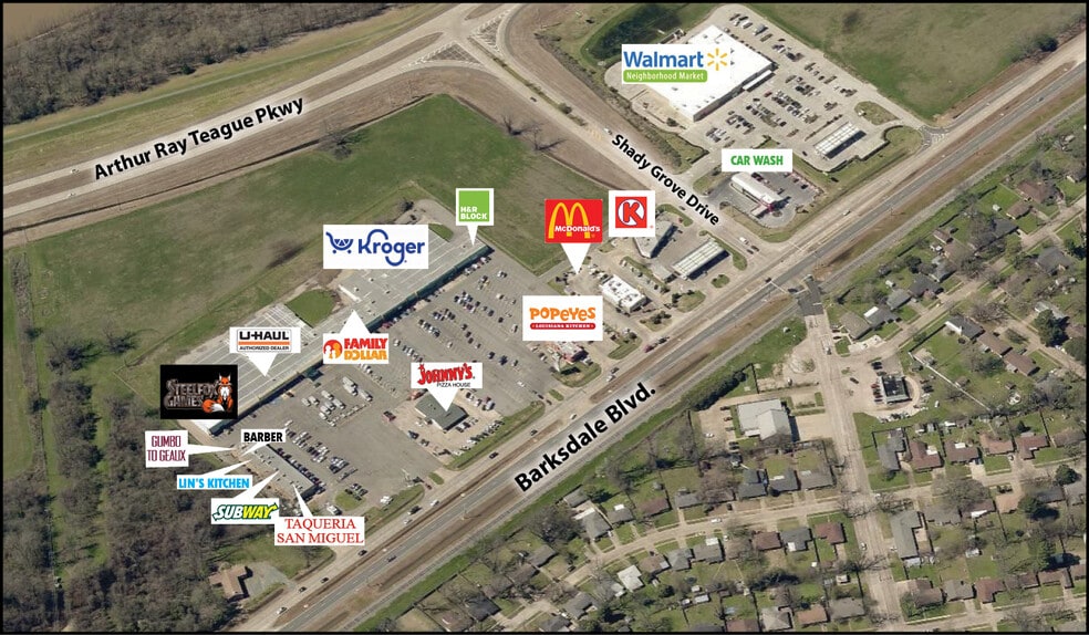 4100 Barksdale Blvd, Bossier City, LA à vendre - Photo du bâtiment - Image 2 de 18