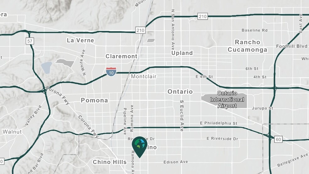 13799 Monte Vista Ave, Chino, CA for lease - Aerial - Image 2 of 3