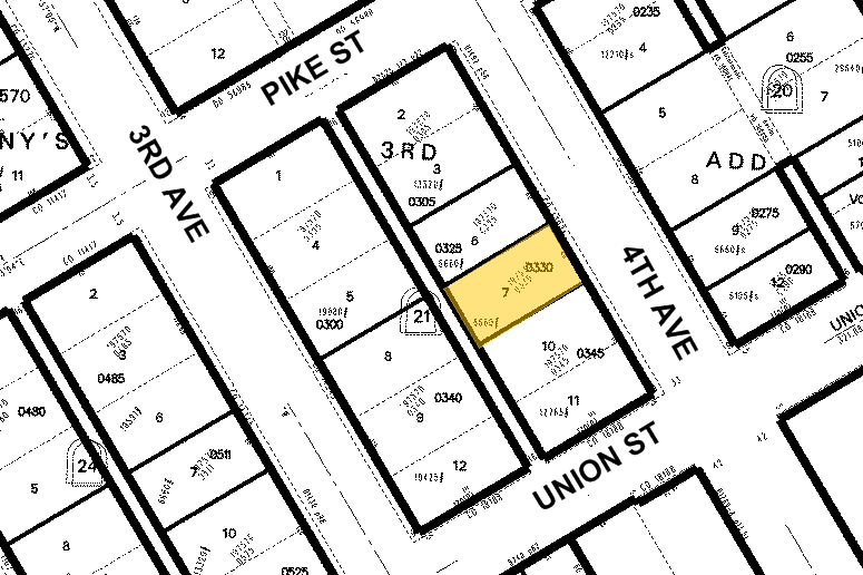 1417 4th Ave, Seattle, WA for lease - Plat Map - Image 2 of 4