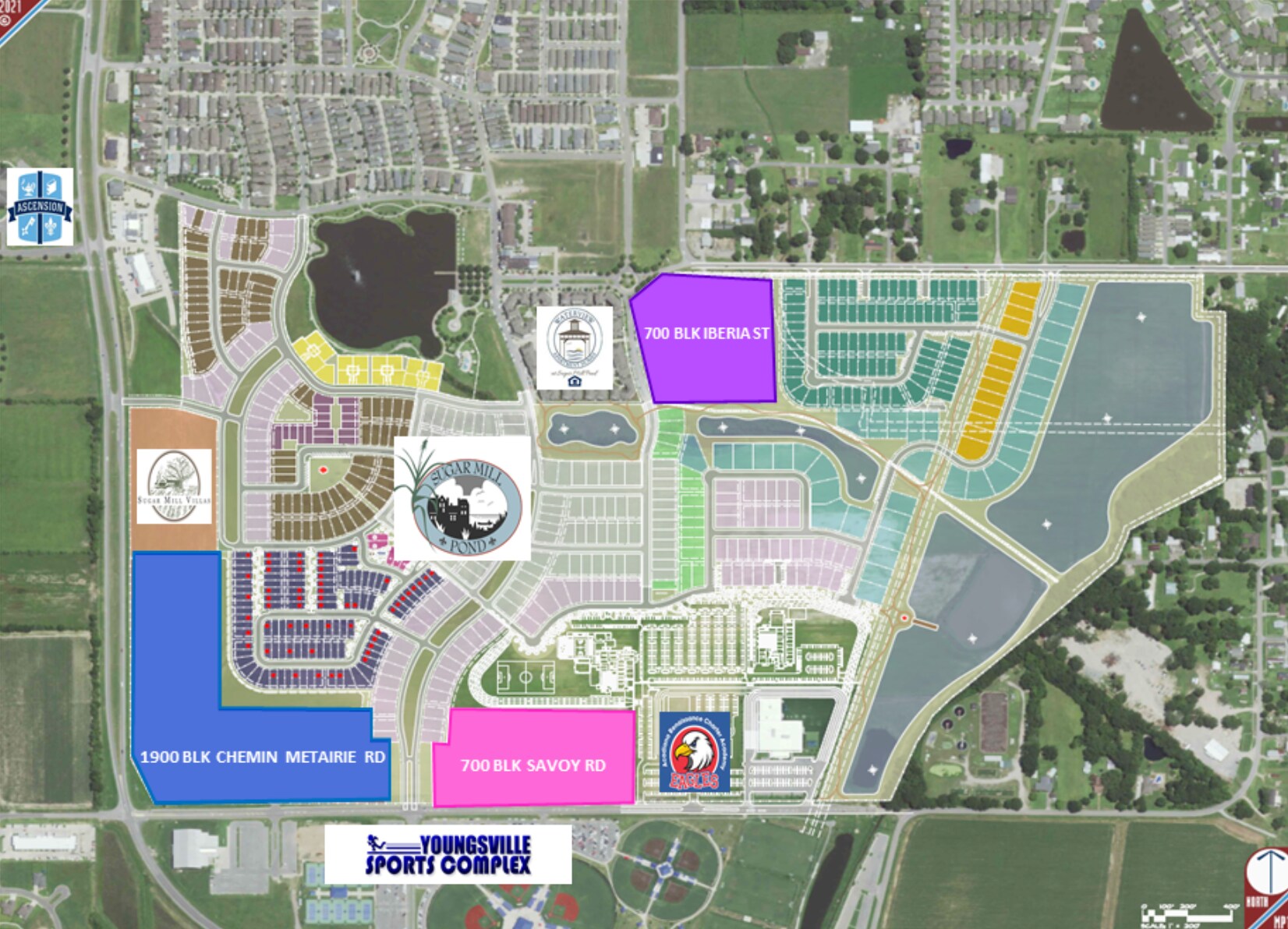 700 Savoy Rd Sugar Mill Pond Site For Sale rd, Youngsville, LA à vendre Photo principale- Image 1 de 4