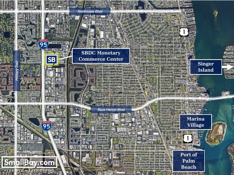 8011 Monetary Dr, Riviera Beach, FL à louer - Aérien - Image 2 de 8