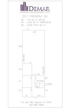 3511 Pinemont Dr, Houston, TX for lease Floor Plan- Image 1 of 1