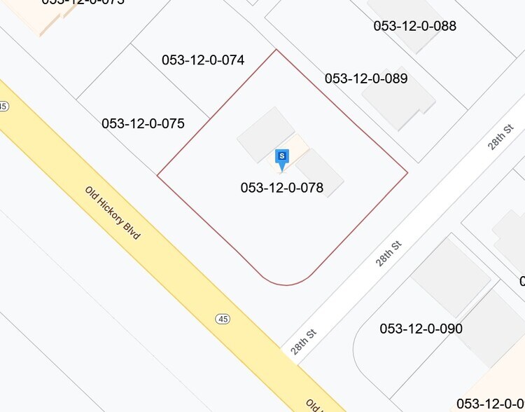 2617 Old Hickory Blvd, Old Hickory, TN à vendre - Plan cadastral - Image 3 de 3