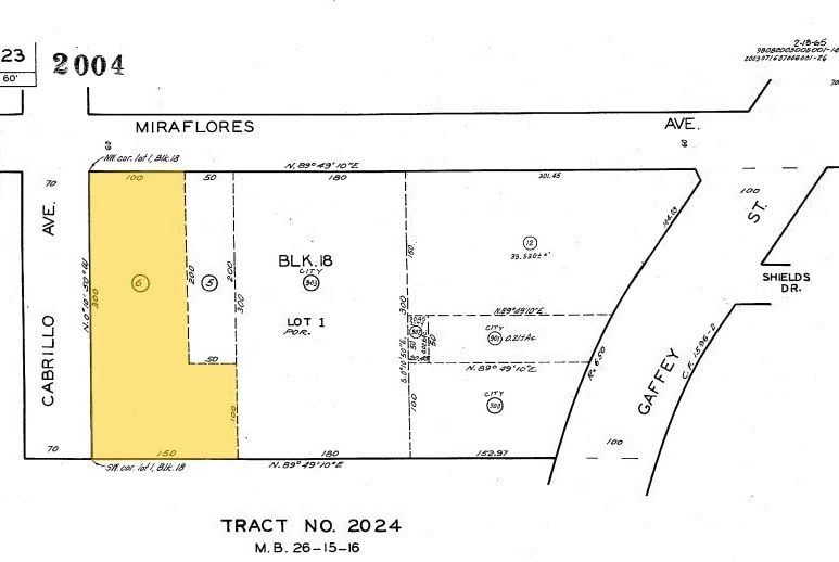 825 Miraflores Ave, San Pedro, CA for sale - Plat Map - Image 2 of 3