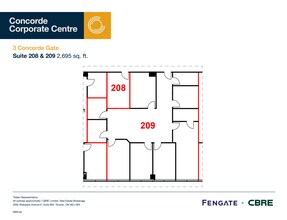 3 Concorde Gate, Toronto, ON for lease Floor Plan- Image 1 of 1