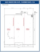 5025 Marconi Ave, Carmichael, CA à louer Plan d  tage- Image 1 de 1