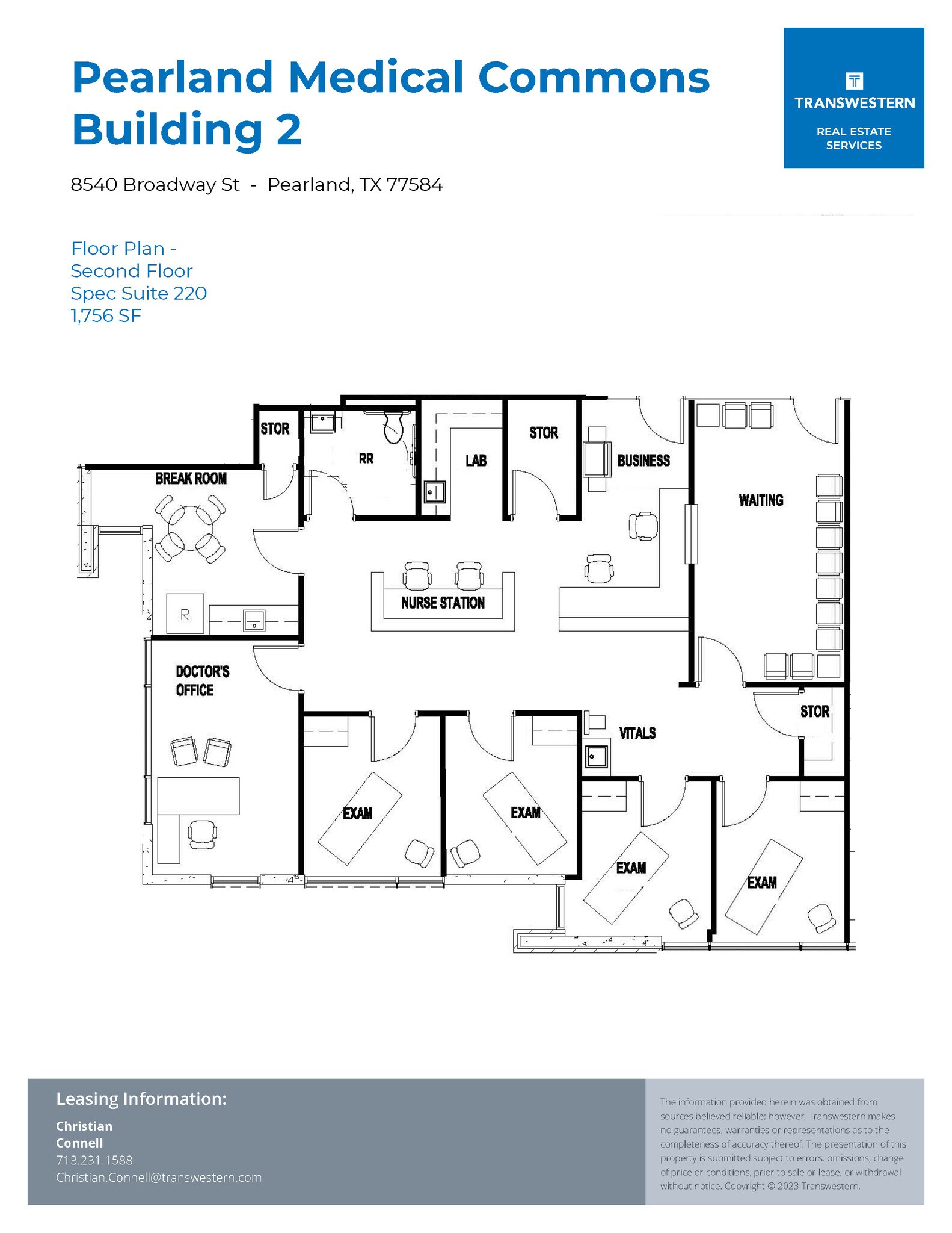 8540 Broadway St, Pearland, TX for lease Floor Plan- Image 1 of 1