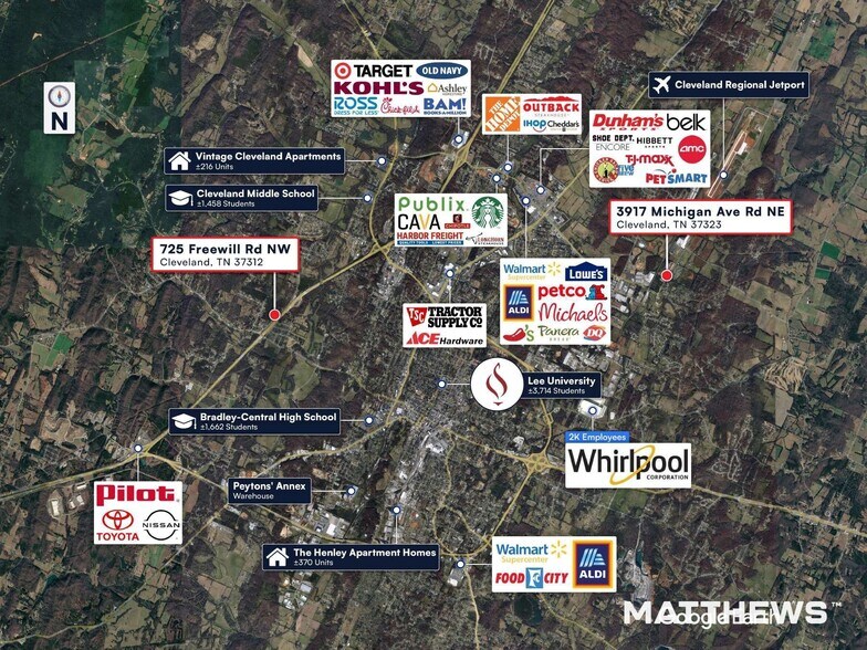 725 Freewill Rd NW, Cleveland, TN à vendre - Photo du bâtiment - Image 3 de 3