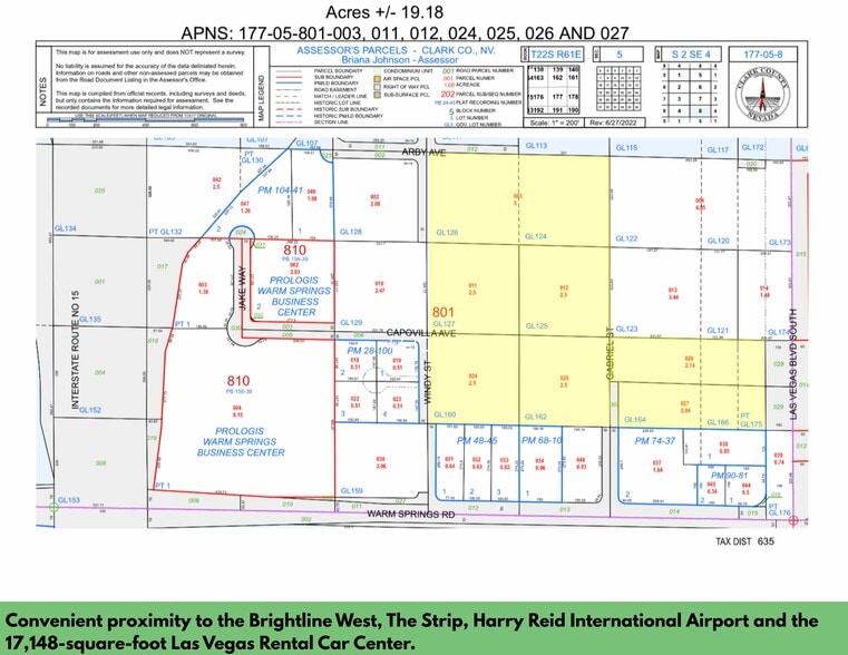 7235 Las Vegas Blvd, Las Vegas, NV à louer - Plan cadastral - Image 2 de 2
