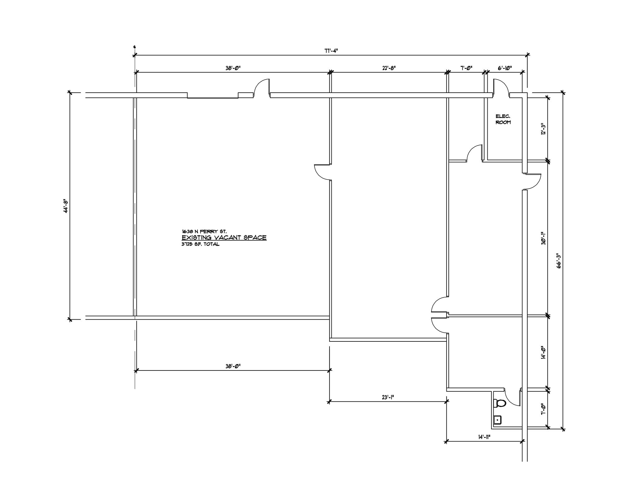1602-1648 N Perry Rd, Pontiac, MI for lease Site Plan- Image 1 of 2