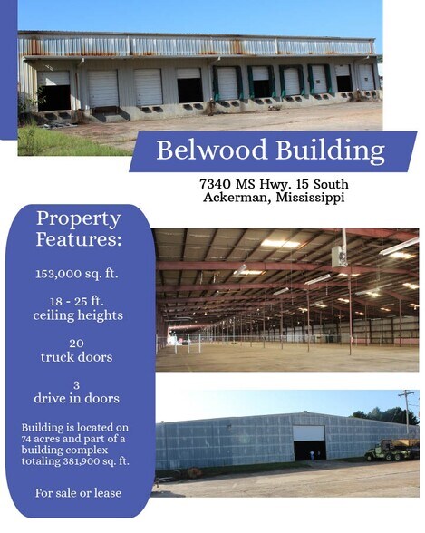 7340 Bellwood Rd, Ackerman, MS à vendre - Photo du bâtiment - Image 1 de 18