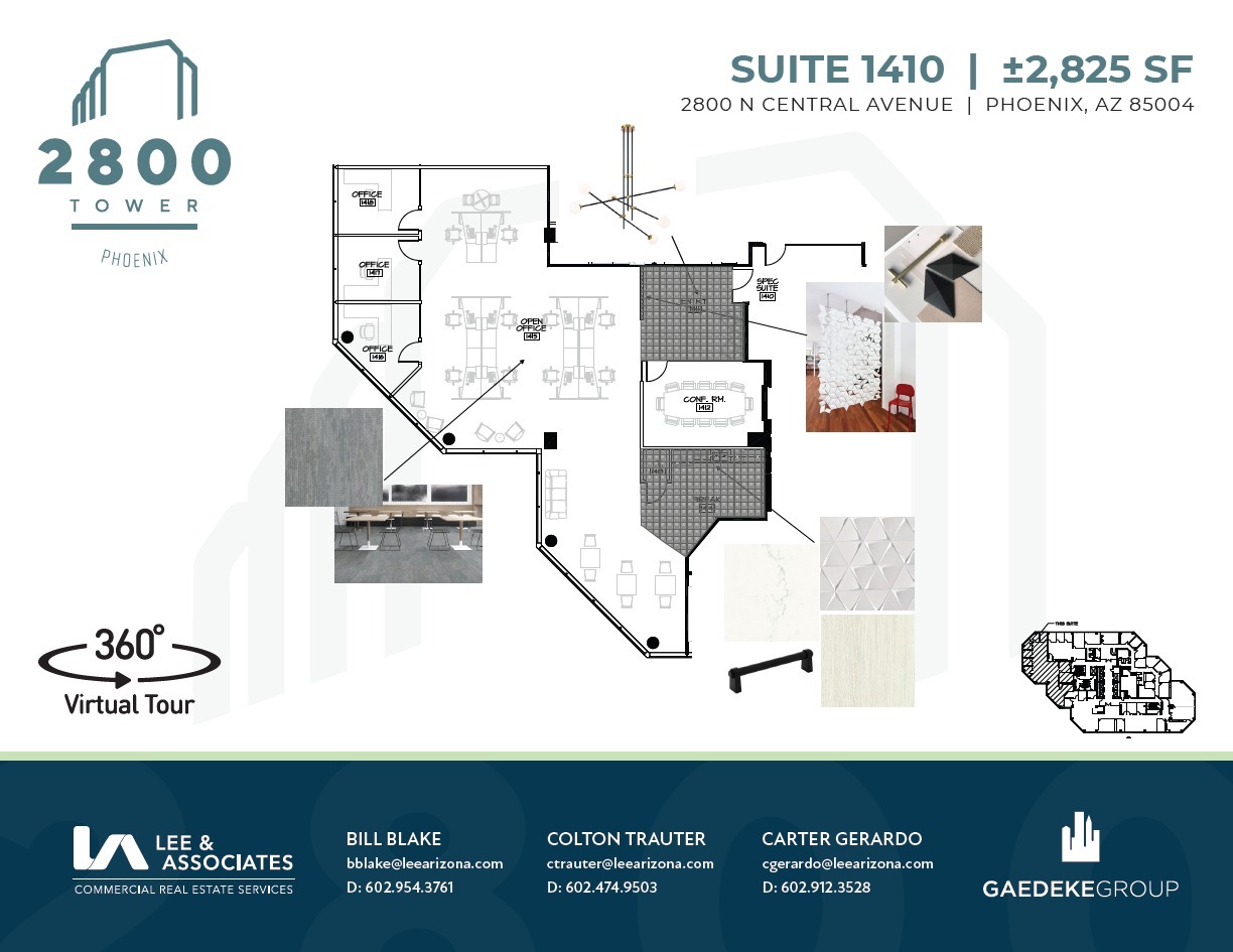 2800 N Central Ave, Phoenix, AZ for lease Floor Plan- Image 1 of 1