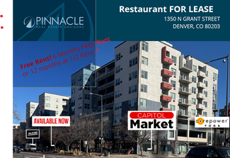 Plus de détails pour 1350 Grant St, Denver, CO - Commerce de détail à louer