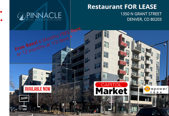 More details for 1350 Grant St, Denver, CO - Retail for Lease