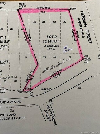 Plus de détails pour 43 Groveland ave, Putnam, CT - Terrain à vendre