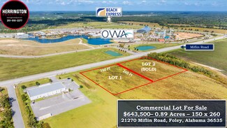 Plus de détails pour 21270 Miflin Rd, Foley, AL - Terrain à vendre