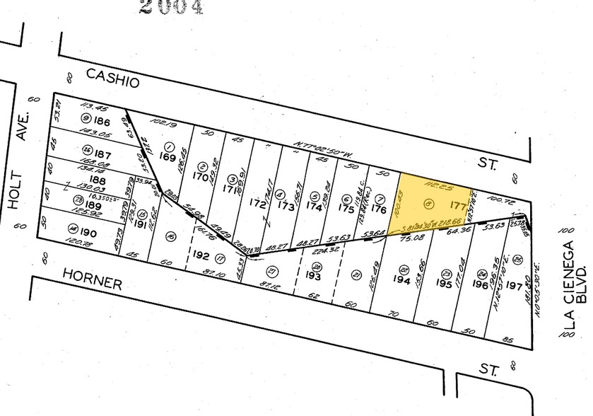 8508 Cashio St, Los Angeles, CA à vendre - Plan cadastral - Image 1 de 1