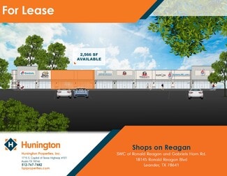 More details for 18145 Ronald W Reagan Blvd, Leander, TX - Retail for Lease
