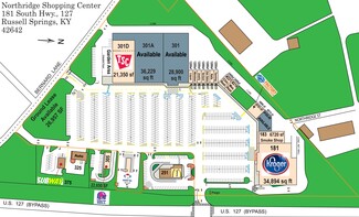 Plus de détails pour 181-301 S Highway 127, Russell Springs, KY - Commerce de détail à louer