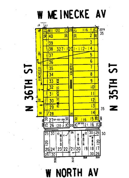 2355 N 35th St, Milwaukee, WI for lease - Plat Map - Image 3 of 3