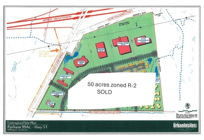 More details for SE Quadrant US 51 @ Paul Barret Pkwy hwy, Millington, TN - Land for Sale