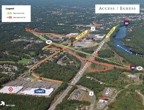 224 S River Rd, Bedford, NH - AERIAL  map view