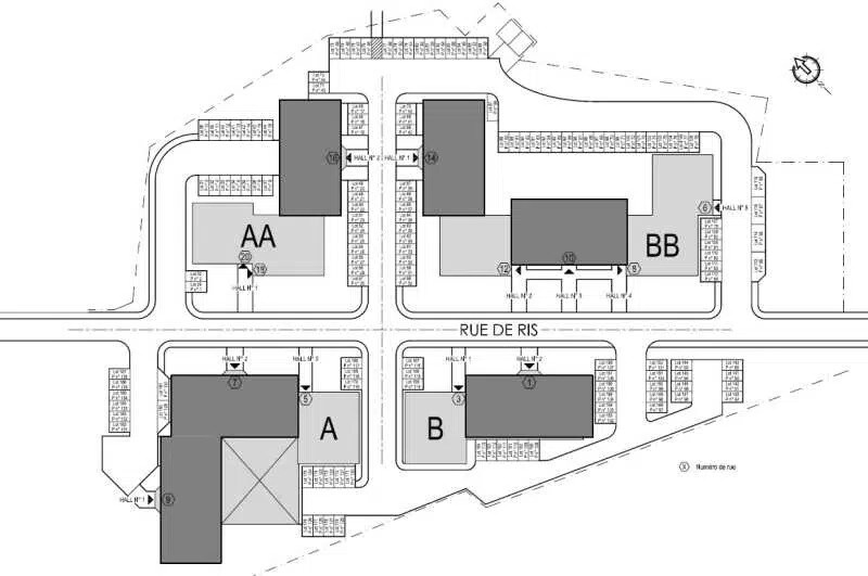 Office in Viry-Châtillon for lease - Site Plan - Image 2 of 2