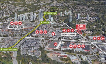 3540 Westwood St, Port Coquitlam, BC - Aerial map view