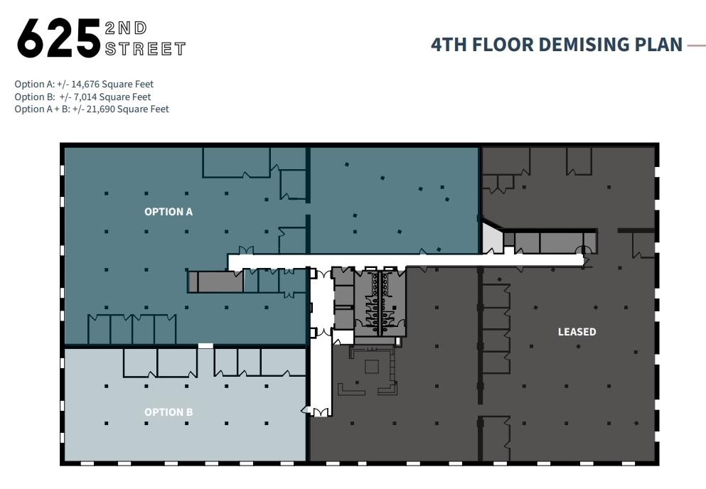 625 2nd St, San Francisco, CA à louer Plan d’étage- Image 1 de 7