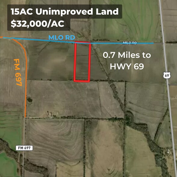 Milo Rd rd, Whitewright, TX for sale - Building Photo - Image 2 of 5