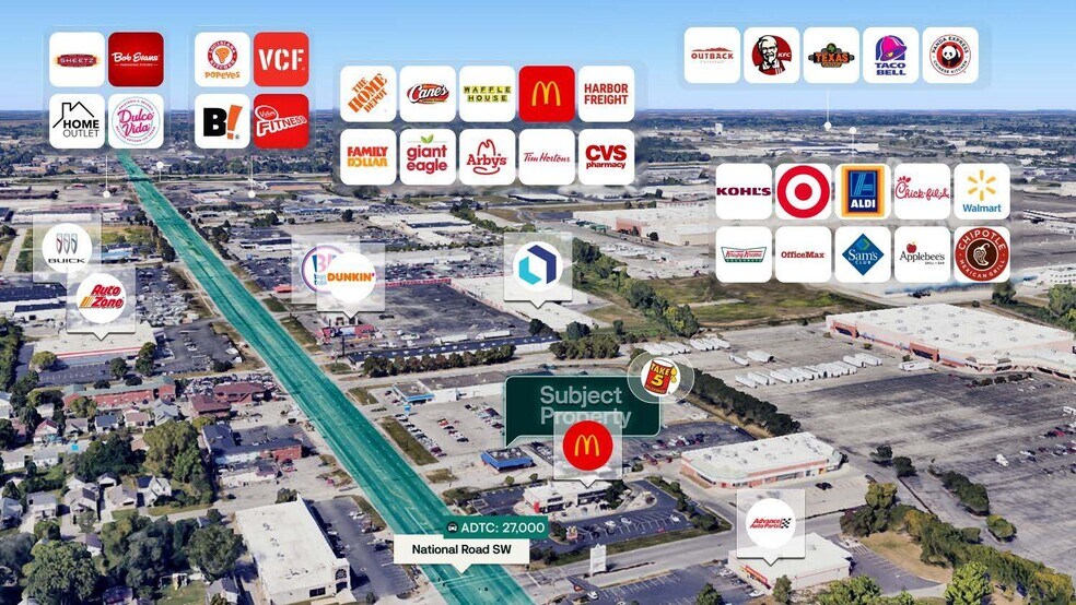 3660 National Rd SW, Columbus, OH à vendre - Photo du bâtiment - Image 2 de 3