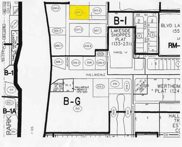 1063-1087 NW 1st Ct, Hallandale Beach, FL à vendre - Plan cadastral - Image 2 de 17