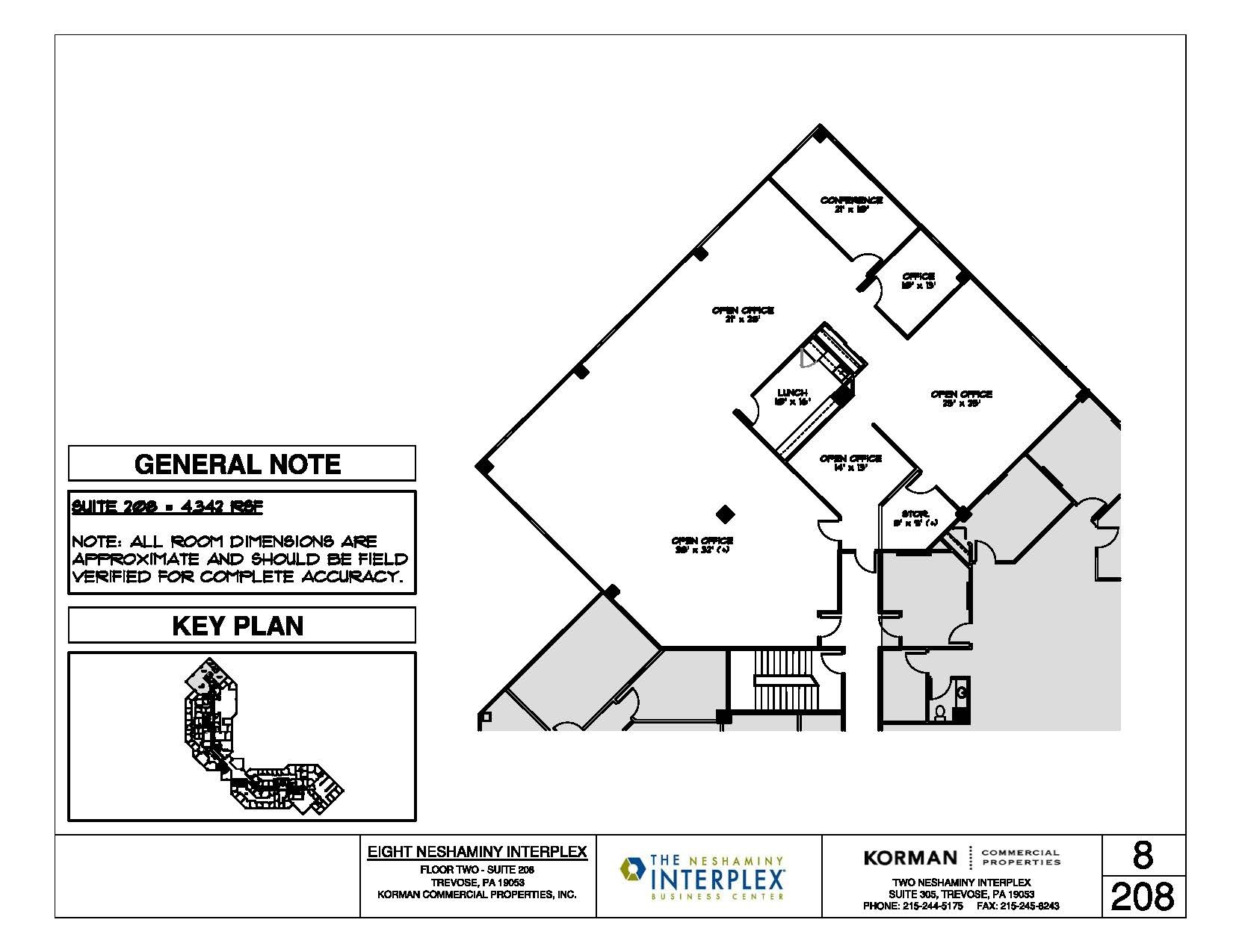 8 Neshaminy Interplex, Trevose, PA à louer Plan d  tage- Image 1 de 2