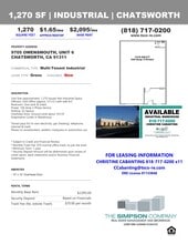 9701 Owensmouth Ave, Chatsworth, CA à louer Photo intérieure- Image 1 de 1