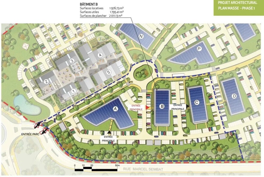 6 Rue Des Peupliers, Lesquin à louer - Plan de site - Image 2 de 9