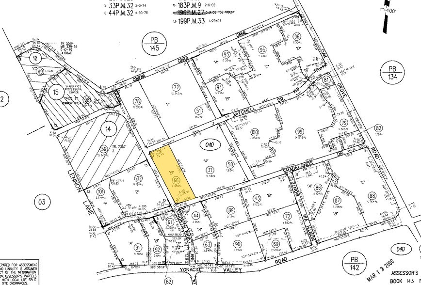 210-226 N Wiget Ln, Walnut Creek, CA à vendre - Plan cadastral - Image 2 de 10