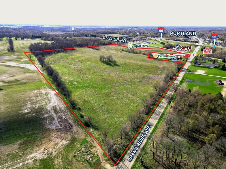 1800 E Grand River Ave, Portland, MI for sale - Aerial - Image 2 of 2