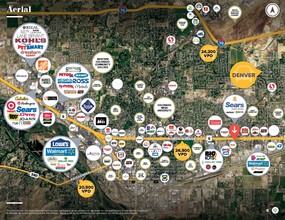 2835 North Ave, Grand Junction, CO - aerial  map view