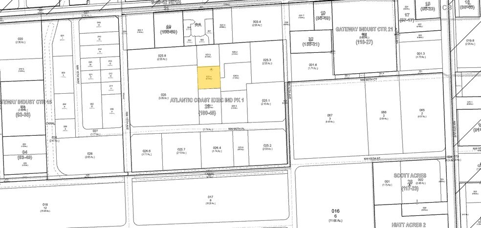 1313 NW 65th Pl, Fort Lauderdale, FL à vendre - Plan cadastral - Image 2 de 6