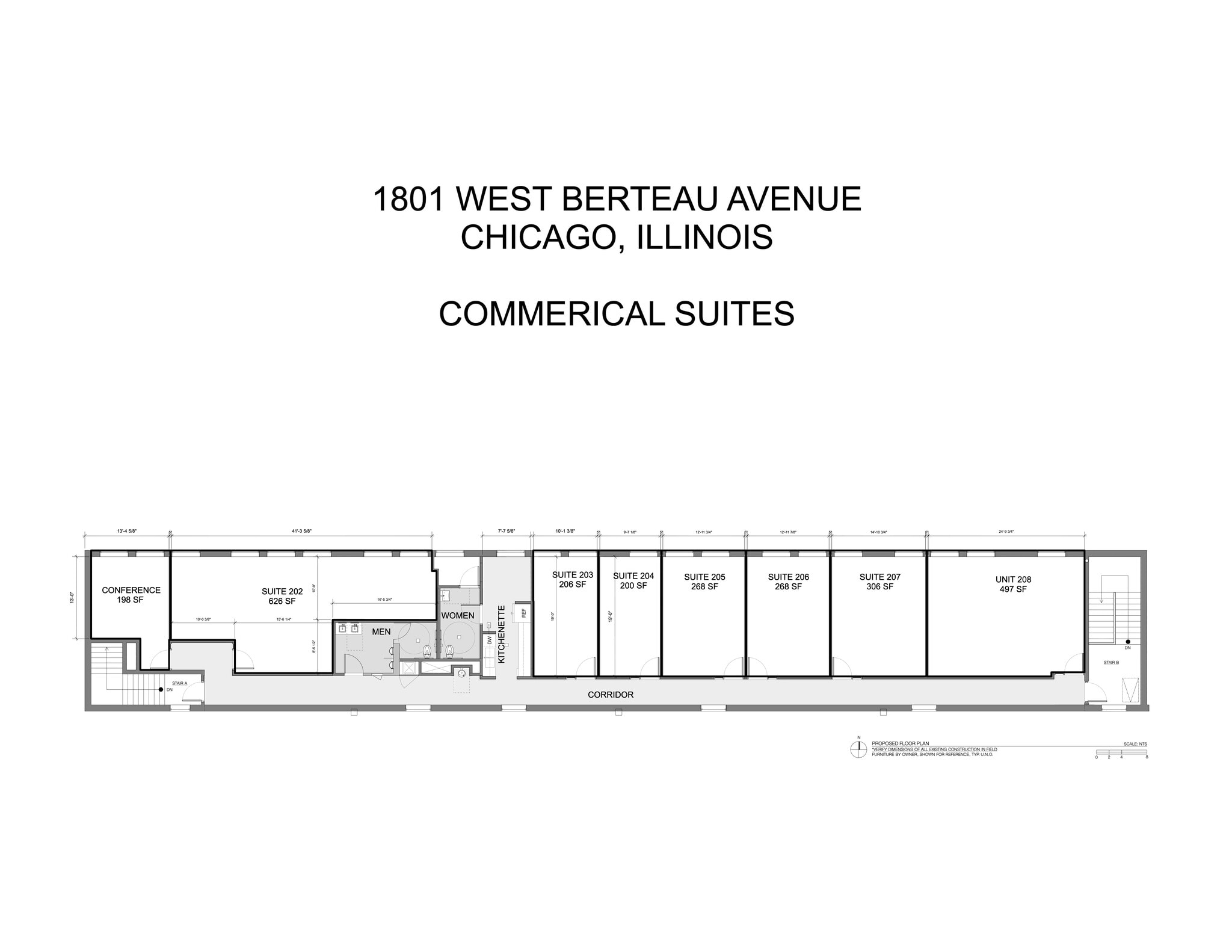 1801 W Berteau Ave, Chicago, IL à louer Plan de site- Image 1 de 1