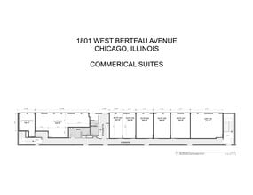 1801 W Berteau Ave, Chicago, IL à louer Plan de site- Image 1 de 1